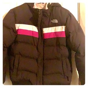 Girls size large Down North face Puffer jacket
